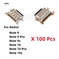 100ชิ้นใหม่เหมาะสำหรับ Xiaomi Redmi Note 9 9S 10S Pro แจ็คไมโคร USB ที่ชาร์จเต้ารับสำหรับชาร์จขั้วต่อแท่นช่องเสียบปลั๊ก