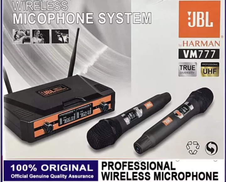 Jbl Harman VM-777 Wireless Microphone UHF 50m Receiving Range Anti-drop ...