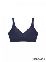 Sabina เสื้อชั้นใน Invisible Wire (ไม่มีโครง) รุ่น Fill Up Bra รหัส SBN006 สีน้ำเงินเข้ม