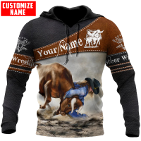 2023 New 3d Printed Hooded Bullfighter Riding Wrestling Jacket Tdd72 Mens And Womens Autumn Hooded Casual Jacket popular