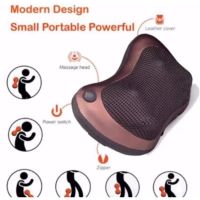 WARM UP เครื่องนวดไฟฟ้า เครื่องนวดหลัง ถยนต์ Neck Massage Pillow  8028 น้ำตาลเครื่องนวดไฟฟ้าไร้สาย เครื่องนวดเพื่อสุขภาพ