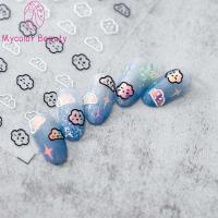 MYCOLOR เสน่ห์ ญี่ปุ่น รูปลอก เมฆ กาว เครื่องมือทำเล็บ DIY สติ๊กเกอร์ติดเล็บ อุปกรณ์ทำเล็บ ตกแต่งเล็บ