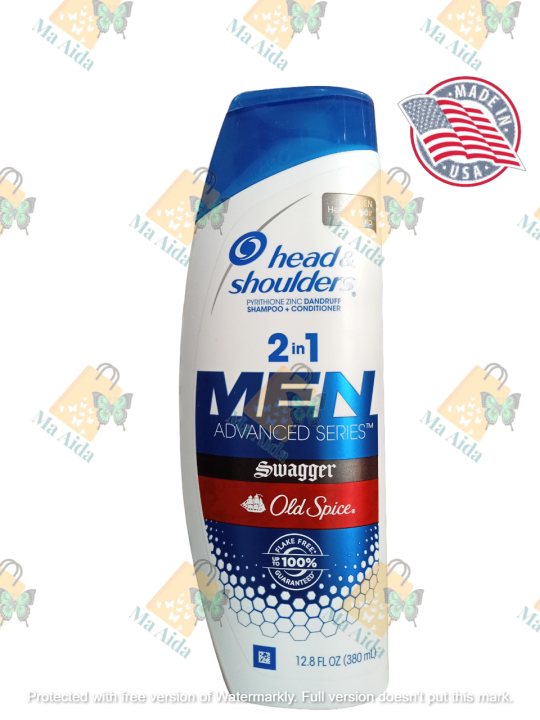 Head & Shoulders 2 in 1 Men Shampoo+ conditioner, Old Spice Swagger, 12