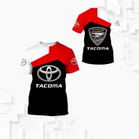 (in stock) 2022 Summer New 3D Racing Off Road Motorcycle Fashion Casual Short Sleeve Toyota Logo Couple Men/Women Large Loose T-shirt (free nick name and logo)