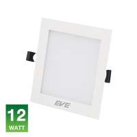 "Buy now"โคมดาวน์ไลท์หน้าเหลี่ยม 7 นิ้ว LED 12W Tri-Color EVE LIGHTING รุ่น SQ 12W(3IN1) สีขาว*แท้100%*