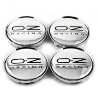 4pcs 63mm 57mm For OZ Racing Center Caps Hub Fit Wheel Cap for Rims Silver Car Vehicle Rim Hub Caps