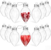 Candy Filled Christmas Bulbs Christmas Crafts Supplies Clear Plastic Candy Containers Fillable Christmas Bulbs DIY Christmas Ornaments