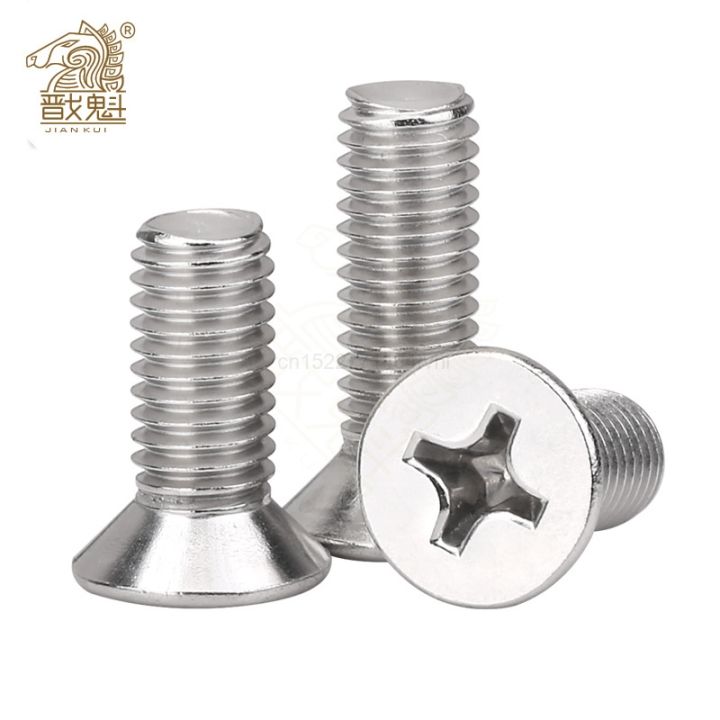 20-50pcs-m1-m6-din965-gb819-304-stainless-steel-flat-head-countersunk-phillips-machine-screws