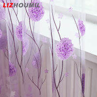 LIZHOUMIL พิมพ์ Tulle หน้าจอหน้าต่างแบบโปร่งใสระเบียงห้องนอนผ้าม่าน