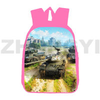 2021Hot 1216 Inch World of Tanks 3D Backpacks Cute Kids School Bags Fashion Canvas Backpack Men War Thunder Cartoon Japanese Bag