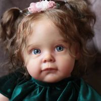 RSG Reborn Baby Doll 22 Inches Lifelike Newborn Maggi Vinyl Unpainted Unfinished Doll Parts DIY Blank Doll Kit