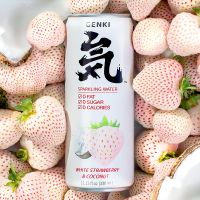 GENKI FOREST Flavored Sparkling Water White Strawberry and Coconut330mlสตรอเบอรี่มะพร้าวน้ำตาลฟรีแคลอรี่โซดา元气森林草莓椰子330ml