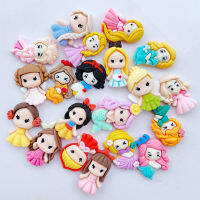 20pcs ใหม่น่ารักเรซิ่นมินิการ์ตูนเจ้าหญิงแบนกลับ Cabochon สมุดภาพ Kawaii DIY embellishments อุปกรณ์เสริม A58