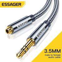 [HOT HAIXWLXKWW 589] Essager ต่อสัญญาณเสียงสายสัญญาณ3.5มม.RCA สาย Aux ชายปลั๊กเสริมตัวเมียลำโพงสายต่อไฟสำหรับหูฟังอะแดปเตอร์