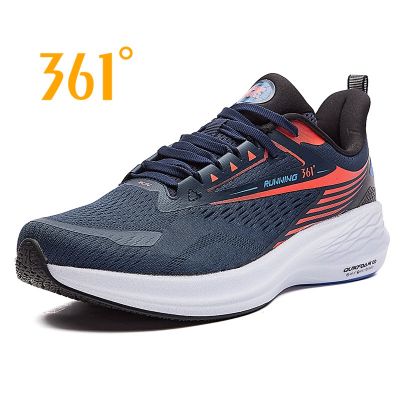 361 Degrees GongJun Style รองเท้าวิ่งผู้ชาย รองเท้าผ้าใบกีฬา ตาข่ายระบายอากาศ การดูดซับแรงกระแทก 2