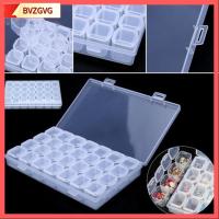 BVZGVG แฟชั่น ชัดเจน พลาสติก เล็บ Rhinestones Organizer กล่องเก็บของ เครื่องประดับ เคสลูกปัด