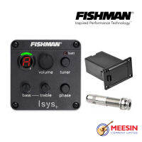 ปิ๊กอัพกีตาร์โปร่ง Fishman® Isys+รุ่น PSY-BAA-MAA  แบบติดตั้งด้านข้าง รังถ่านแยกกับที่เสียบแจ็ค (Isys Plus Onboard Preamp Pickup System)