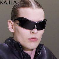 【CW】♂  Punk Sunglasses Men 2023 New 2000s Glasses for One-piece Steampunk Eyewear Shades UV400