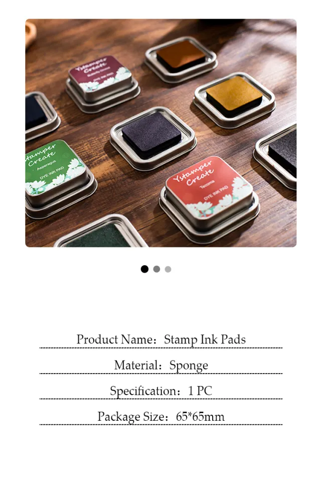 Stamp Ink Pads for Rubber Stamps Waterproof Pads for Acid-Free Non-Toxic  Card Making Wood Fabric and Paper