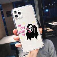 เคสโทรศัพท์ลายผีกรีดร้องไม่วางสายเคสสำหรับไอโฟนฮาโลวีน13 12 14 11 Pro Max Mini 7 8 Plus SE X XR XS Max