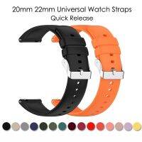 [HOT JUXLLKBKOW 514] 20มม. 22มม. สายนาฬิกาซิลิโคน Universal Watchband สำหรับ Amazfit GTR 47มม. 42มม. GTS 3 2 Samsung Galaxy นาฬิกา4 3 Huawei GT2 3