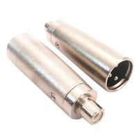 3 Pin XLR ปลั๊กตัวผู้กับขั้วต่ออะแดปเตอร์เชื่อมหูฟัง RCA ตัวเมียเสียงใช้กับไมโครโฟนลำโพง