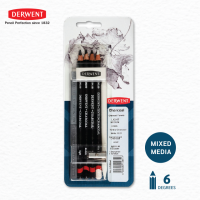 DERWENT ดินสอสีไม้ชาร์โคล 8 ชิ้น (Charcoal set pack of 8.)