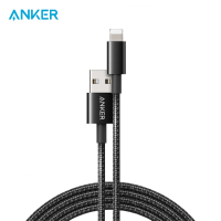 Anker USB to Lightning Nylon Braided Data Cable Apple Official MFi Certified A8152 Suitable for iPhone/iPad/iPod Charging and Data Transmission