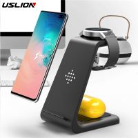 ZZOOI 3 in 1 10W wireless charger fast charging Stand Holder for Samsung S7 Edge/S8/S9/S10/S10 Plus for Samsung Watch For Galaxy Buds