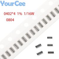 100pcs 0804 0402*4 Network Resistor 1% SMD Array 0~1M 10 15 22 24 30 47 82 1K 2K 2.2K 3K 3.3K 10K 30K 56K 100K 150K 200K 1M ohm