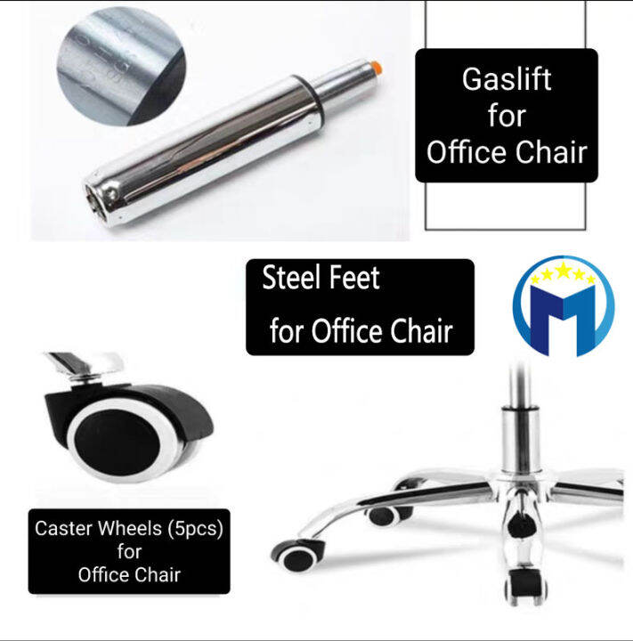 Office Chair Wheels Replacement Chair Casters, Set of 5pcs,Office Chair Base Replacement for