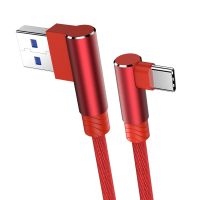 สาย Usb C ชาร์จ Usb เร็ว90องศา10 S20สำหรับ A51 Huawei สายหักศอก Samsung P30โทรศัพท์ C Usb-C Xiaomi Mi มือถือ