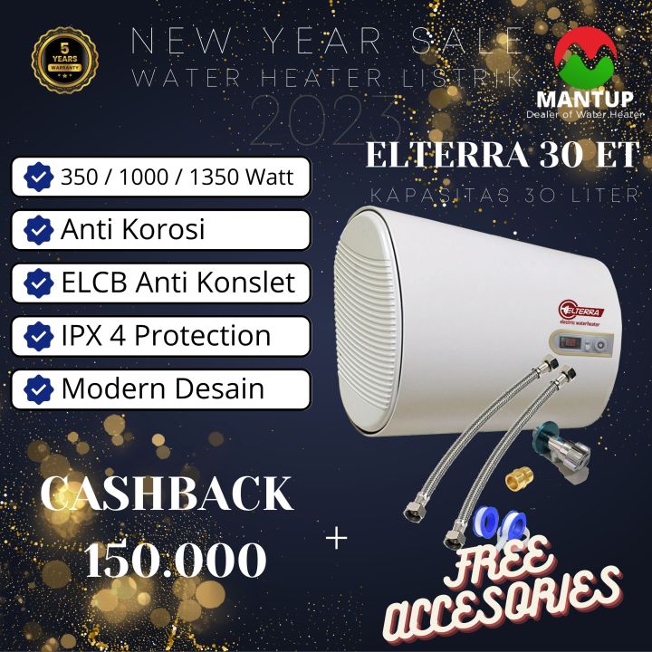 Water Heater 30 Liter Pemanas Air Kamar Mandi Handal Elterra 30 Et Lazada Indonesia 2700