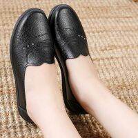 Pointed Leather Flats Women Spring Loafers Woman Flats 2020 Fashion Oxford Shoes For Women Balck Shoes Female Falts