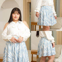 Mini Skirt พิพม์ลายทั้งตัว เอว28-44" ทรงสวย ใส่แล้วดูน่ารักมากก #FMBL-D31023