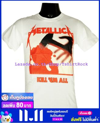 เสื้อวง METALLICA เมทัลลิกา ไซส์ยุโรป เสื้อยืดสีขาว วงดนตรีร็อค เสื้อร็อค  MET8099 ส่งจาก กทม.