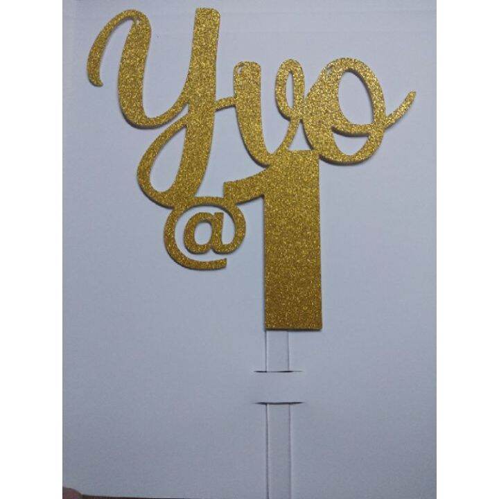 CUSTOMIZED GLITTERED CARDSTOCK CAKE TOPPER Lazada PH