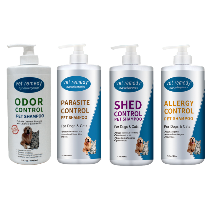 VET REMEDY COAT SOLUTION SERIES Allergy/Shed/Odor/Parasite Control
