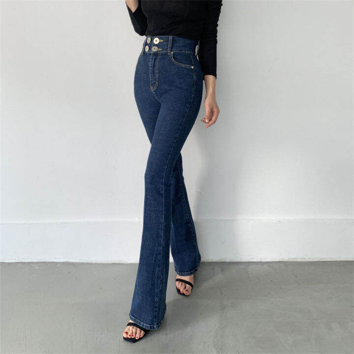 2021hzirip-autumn-blue-casual-denim-flare-pants-2021-skinny-high-waist-chic-ol-full-length-jeans-loose-women-new-wide-leg-trousers