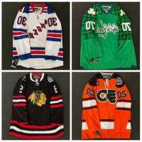 คุณภาพสูง เสื้อกีฬาแขนยาว ลาย Nhl Jersey Ice Jersey Hockey American ทรงหลวม ขนาดใหญ่ สไตล์ฮิปฮอป สำหรับผู้ชาย