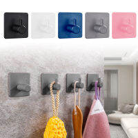 Self Adhesive Wall Hook Coat Rack Key ผู้ถือผ้าเช็ดตัวตะขอห้องนอนสแตนเลสเสื้อผ้า Rack ห้องครัวอุปกรณ์ห้องน้ำ-Wefdger