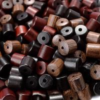 iYOE 30pcs/Lot 8x8mm Natural Wooden Cylinder Beads Geometric Wood Loose Spacer Beads For Jewelry Making Bracelet Necklace