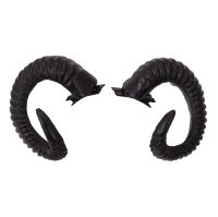 Black Devil Horns คอสเพลย์ Sleep สไตล์ Gothic RAM Headband คลิปผม Lolita อุปกรณ์เสริม