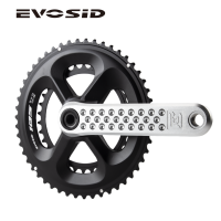 EVOSID แผนที่จักรยาน Crankset 105 Ultralight Hollow Tech Crank GXP 50-34T Double Chainring 165 170มม. พร้อมวงเล็บ CNC Crankset