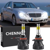 สำหรับ Mercedes-Benz E-Class W211ปี2001 -2009 (ไฟหน้า)-หลอดไฟหน้า LED 6000K 12V-32V Bright White จำนวน2