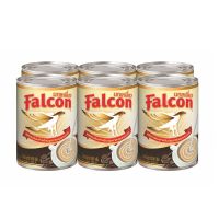 นกเหยี่ยว นมข้นจืด 368 มล. x 6 กระป๋อง Falcon Sterilized Recombined Flavored Milk For Cooking And Bakery 368 ml X48 cans โปรโมชันราคาถูก เก็บเงินปลายทาง