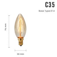 【big-discount】 Vintage Edison หลอดไฟ E27 Retro โคมไฟ220V 40วัตต์หลอดไส้ Lampada โบราณ T45 ST64 T30 G95 T10ตกแต่ง