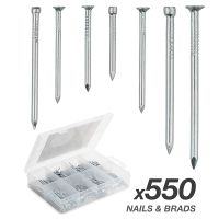 ZOOWOOY 550Pcs Cross Flat Head Self Tapping Screw Assortment Kit Wood Thread Nail Screw Sets DIY Countersunk Head Smal Scres Fasteners