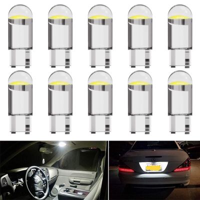 【CW】10 PCS T10 LED COB Bulb Car Turn Signal Light 12V Interior Dome Door W5W LED Lights Wedge Side Clearance License Plate Lamps