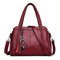 SMOOZA Women Casual Handbag Female Tote Bags Luxury Shoulder Bag For Women  Ladies Vintage Bags Pu Leather Crossbody Bag